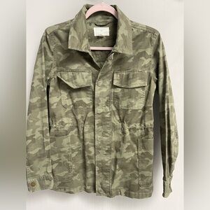 Caslon Women’s Olive Camo Field Shirt Jacket